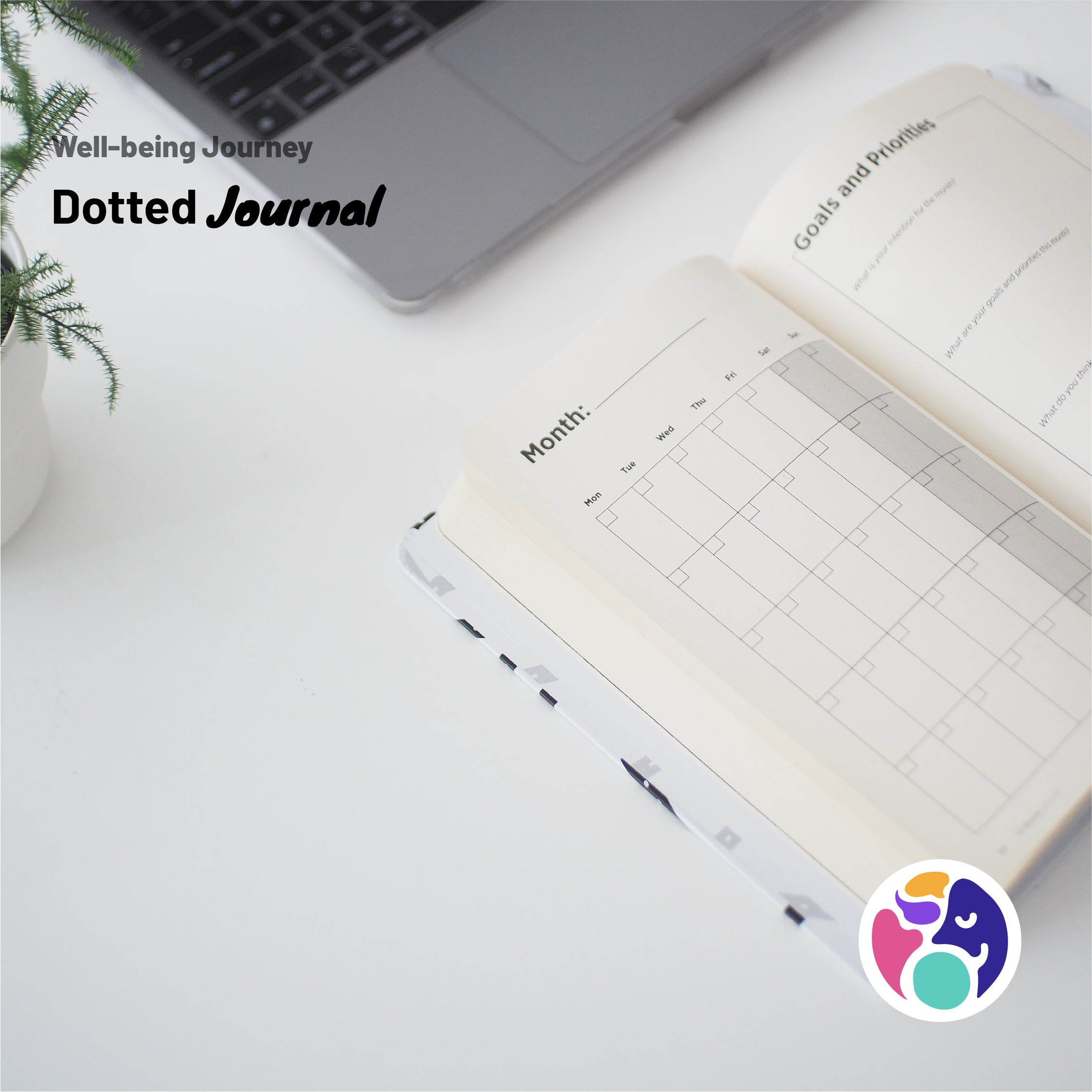 Well-being Journey Dotted Journal Soft Cover