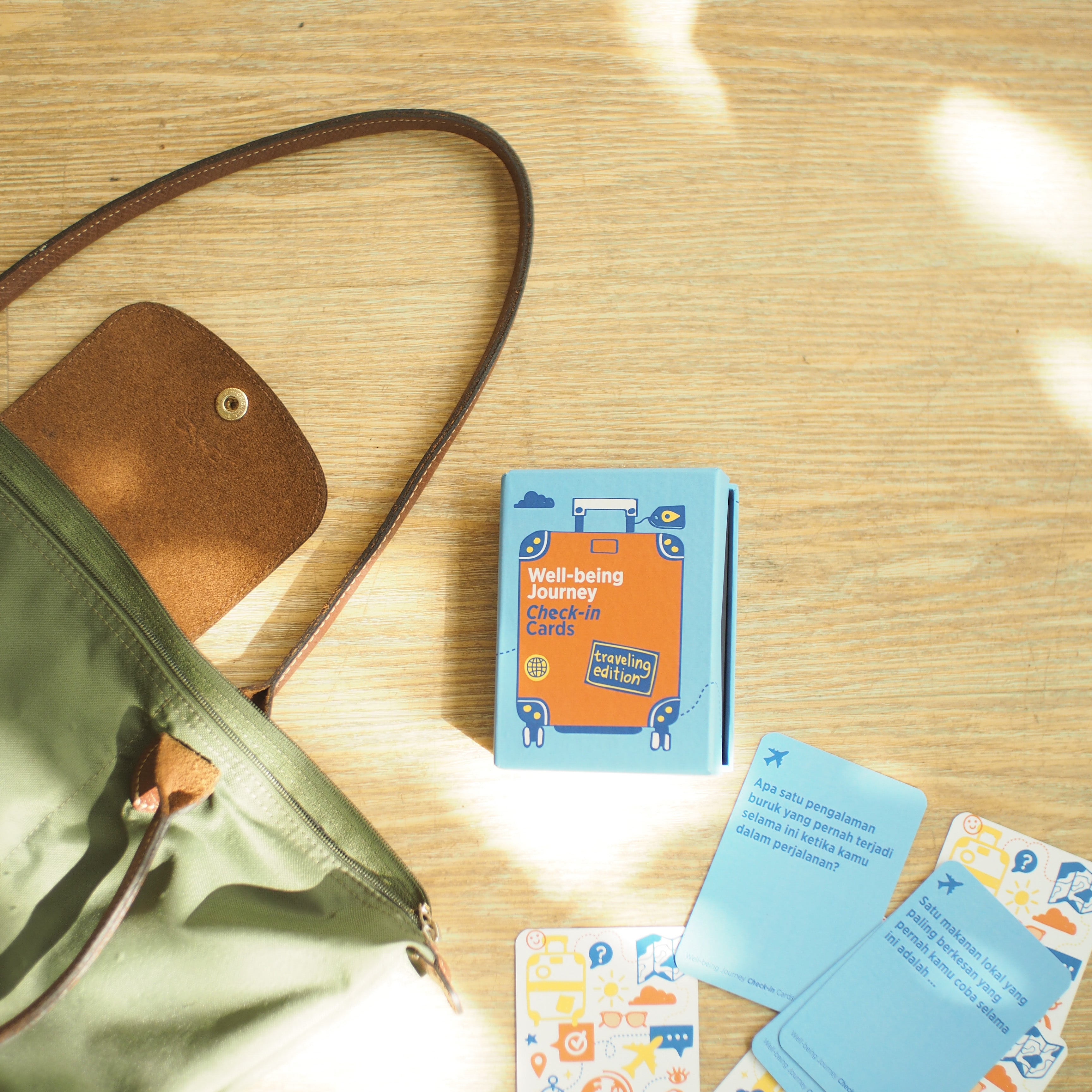 Well-Being Journey Check-In Cards - Travelling edition