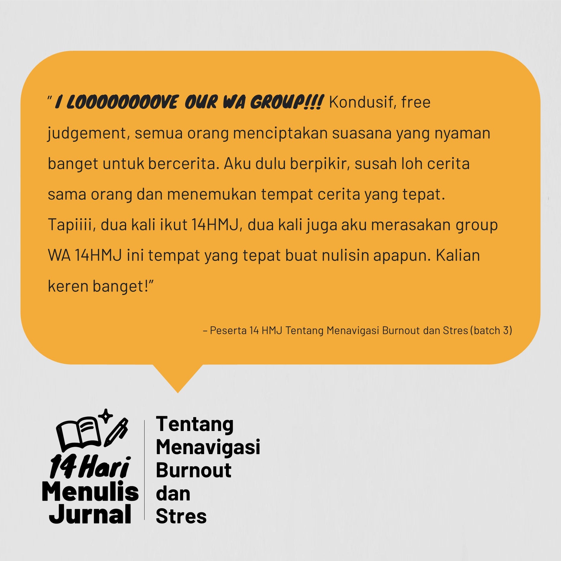 14 Hari Menulis Jurnal: Burnout