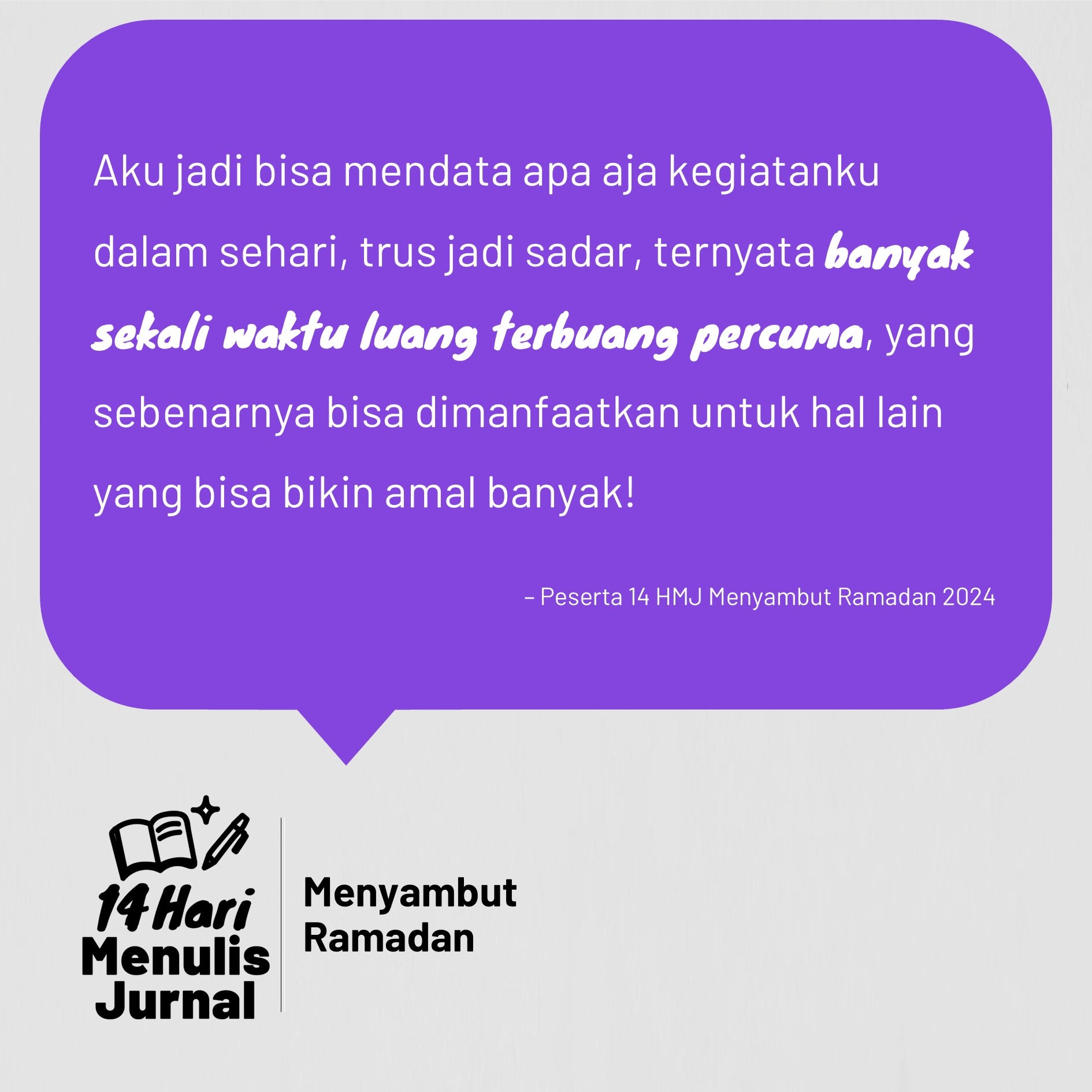 14 Hari Menulis Jurnal: Ramadan