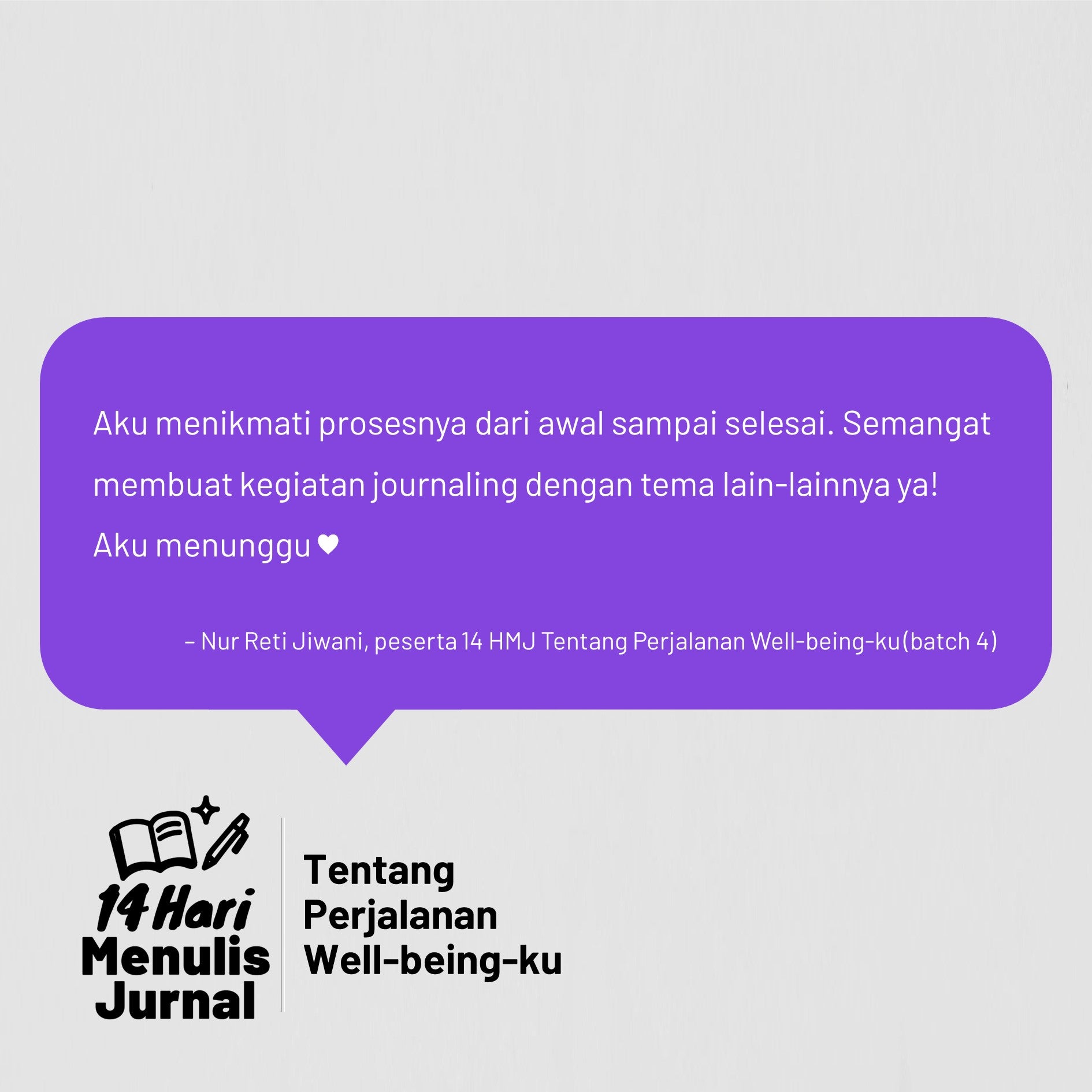 14 Hari Menulis Jurnal: Perjalanan Well-being-ku