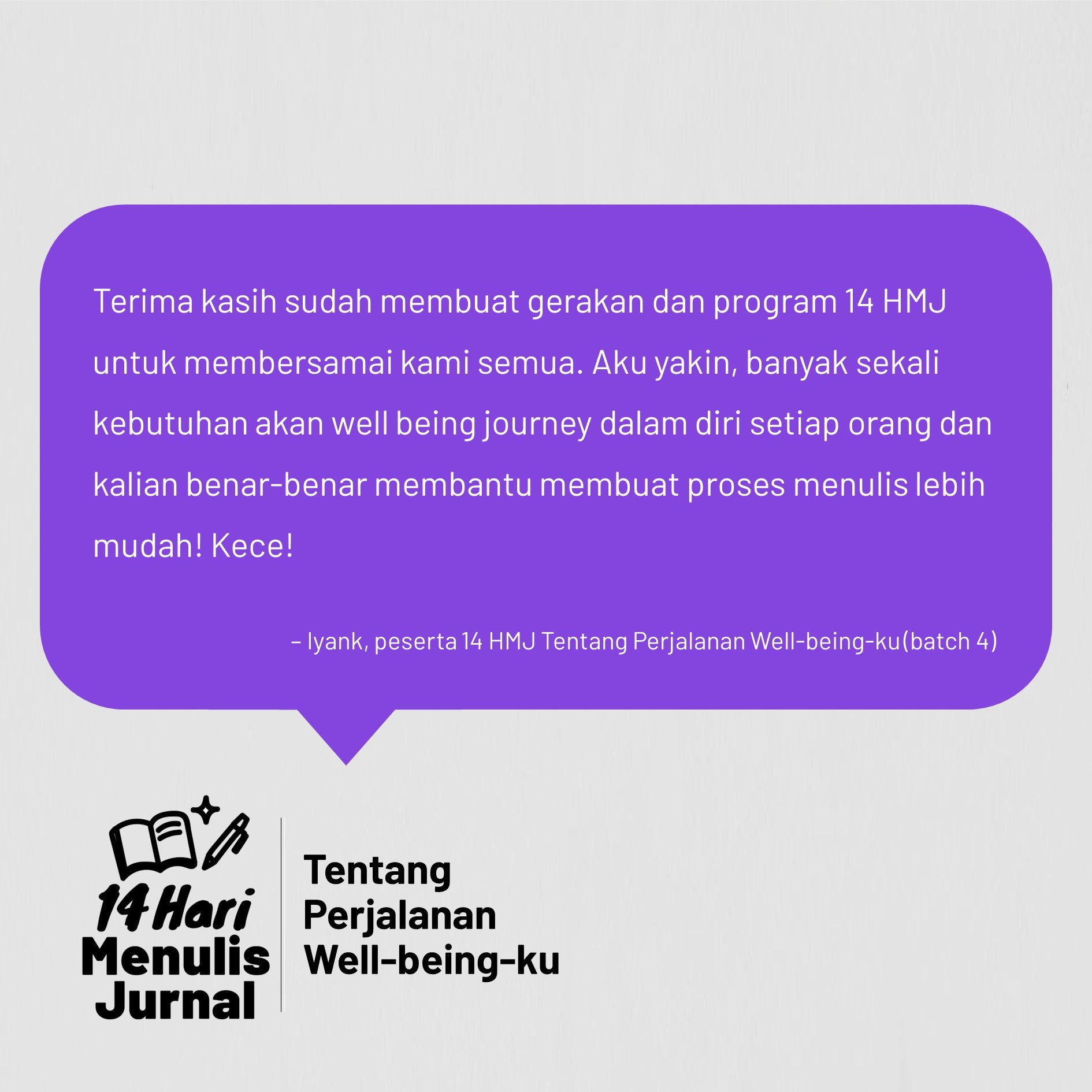14 Hari Menulis Jurnal: Perjalanan Well-being-ku