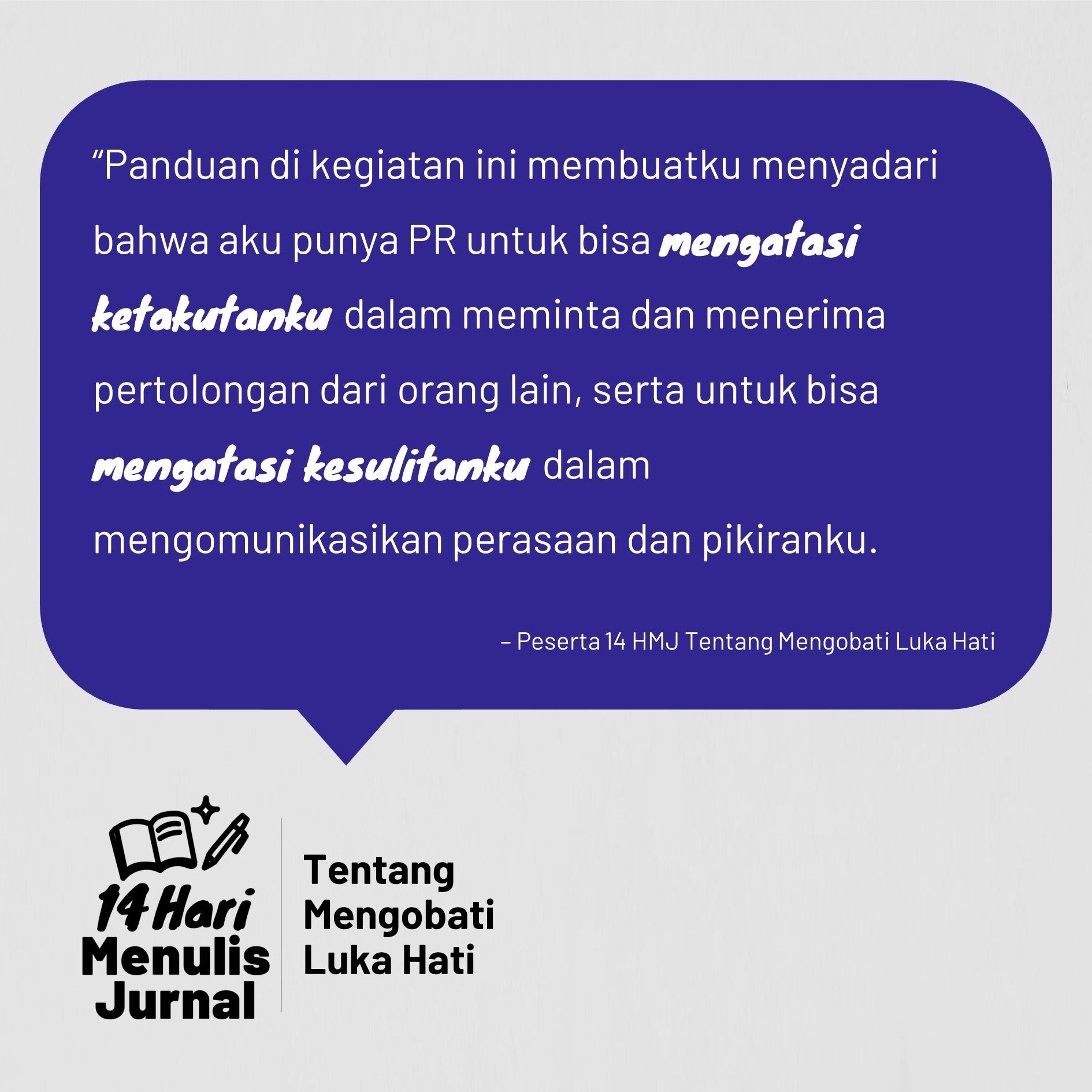 14 Hari Menulis Jurnal: Luka Hati