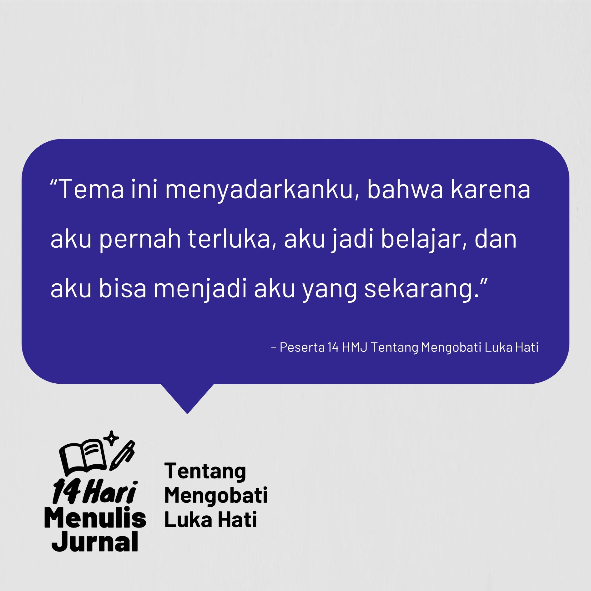 14 Hari Menulis Jurnal: Luka Hati
