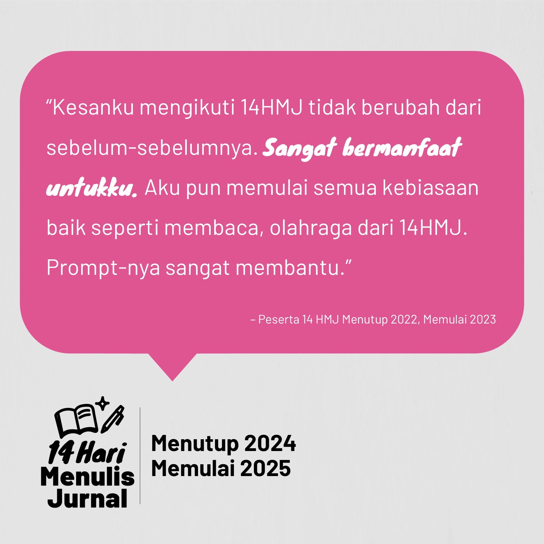 14 Hari Menulis Jurnal: Akhir Tahun