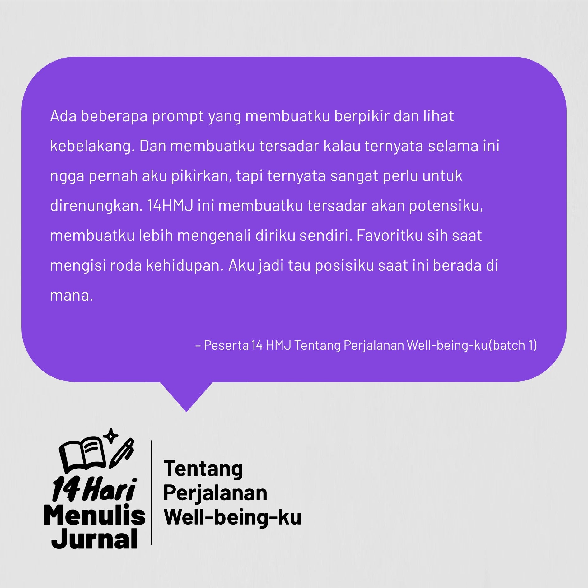 14 Hari Menulis Jurnal: Perjalanan Well-being-ku