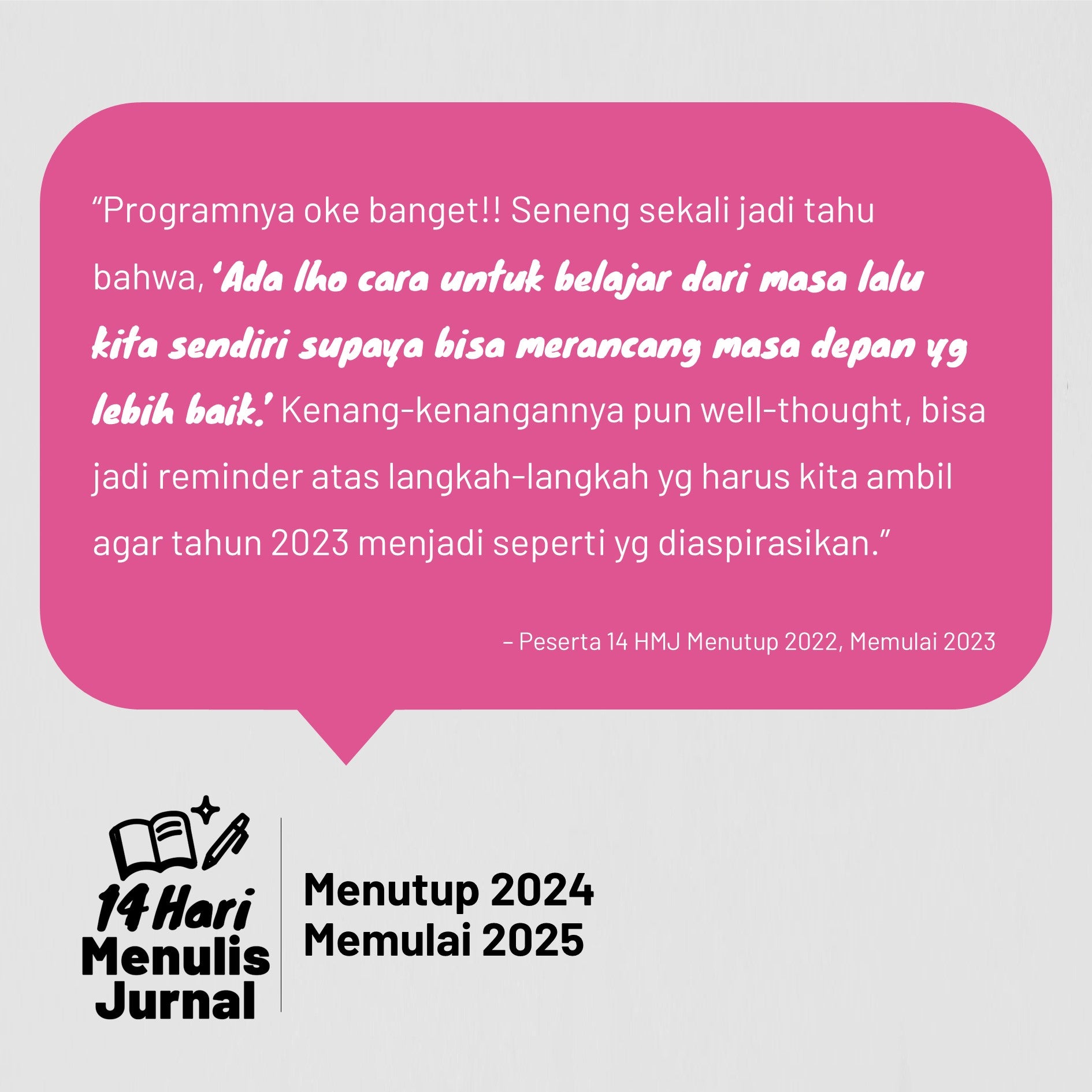 14 Hari Menulis Jurnal: Akhir Tahun