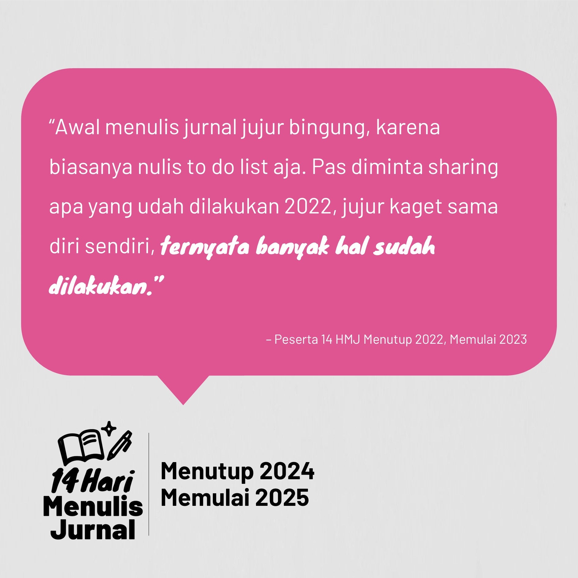 14 Hari Menulis Jurnal: Akhir Tahun