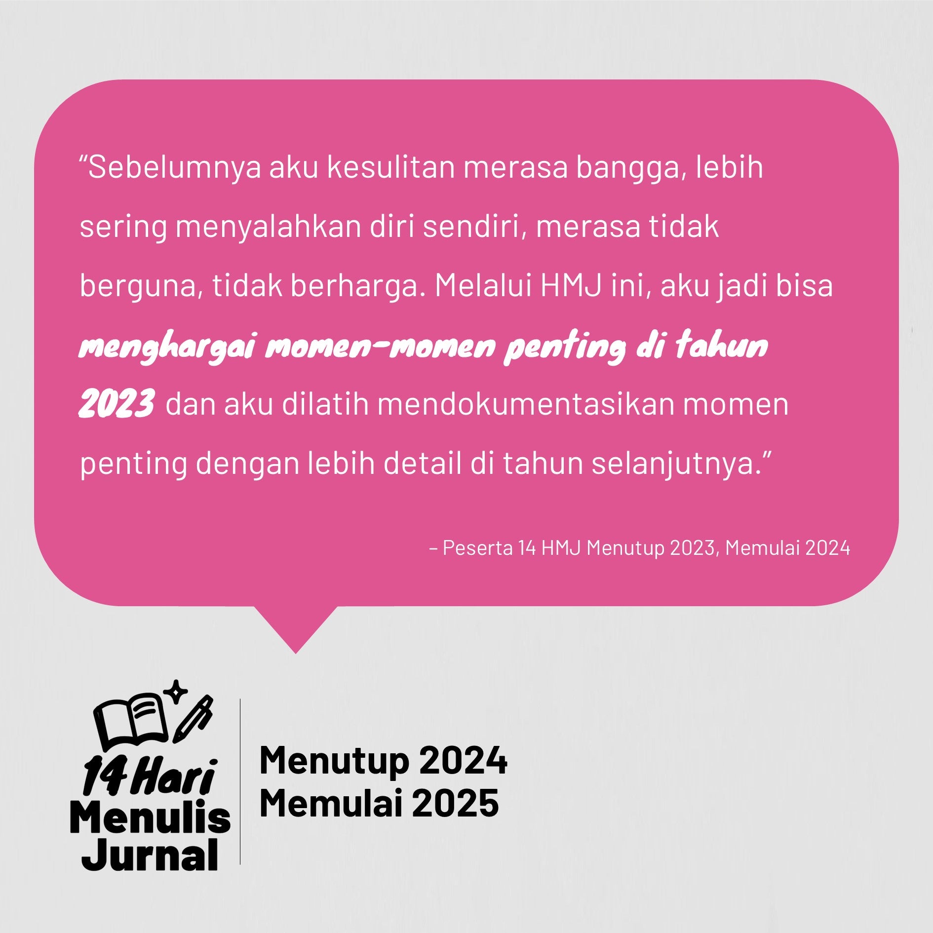 14 Hari Menulis Jurnal: Akhir Tahun