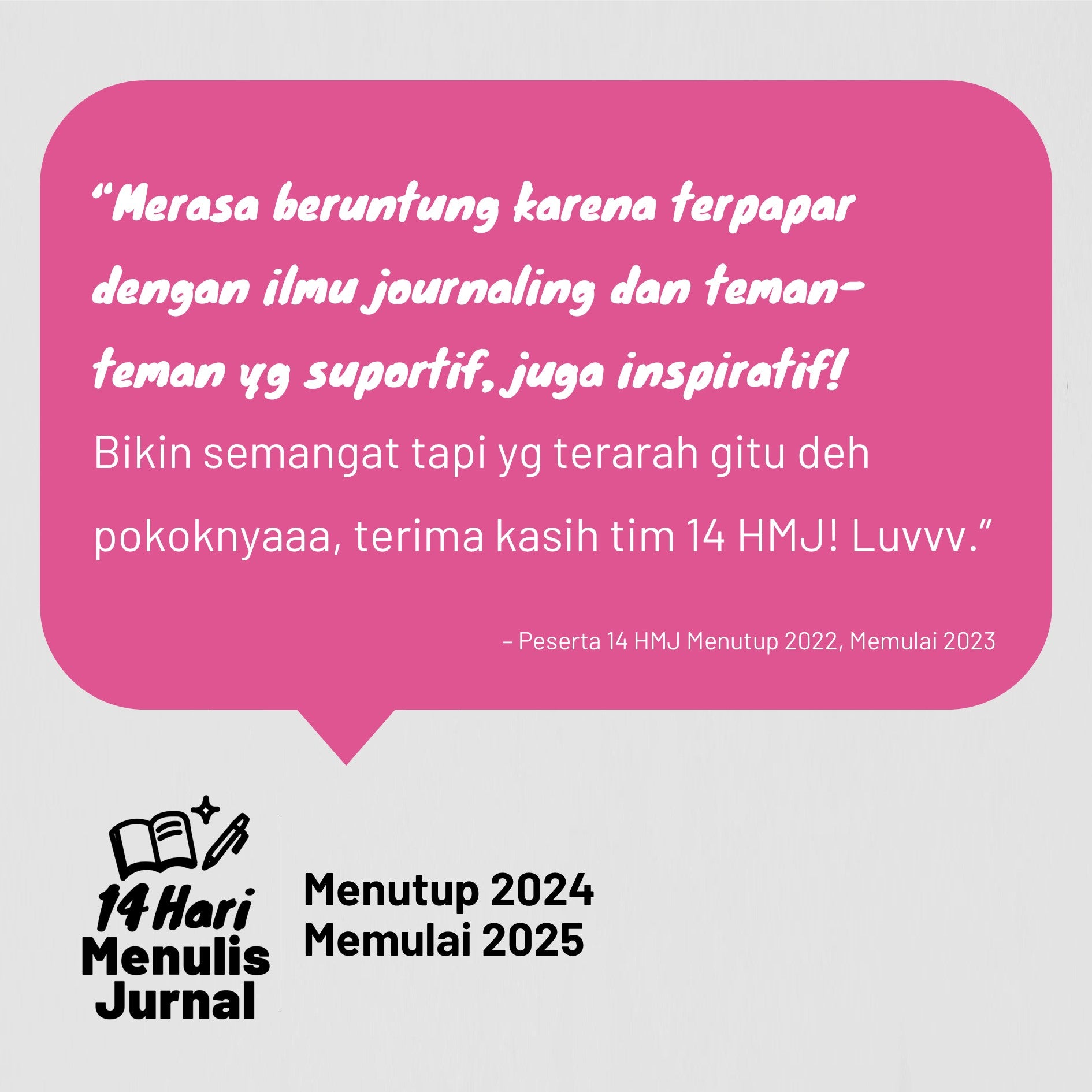 14 Hari Menulis Jurnal: Akhir Tahun